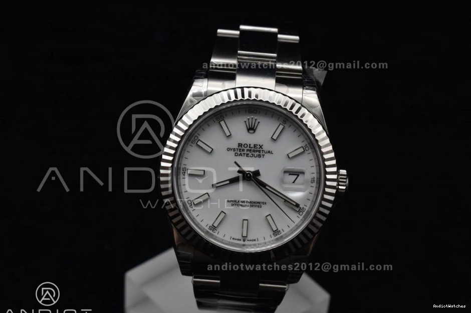White SS VS 623 VSF 41 Oyster Dial 904L Resilient Best DateJust 126334 1:1 Bracelet Edition On 0803